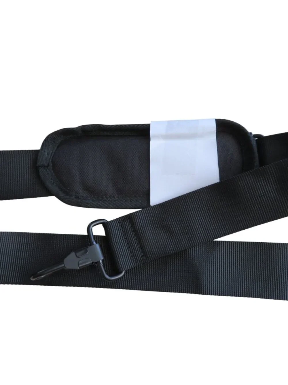 Universal Replacement Shoulder Strap Adjustable Black Shoulder Pad Metal Swivel